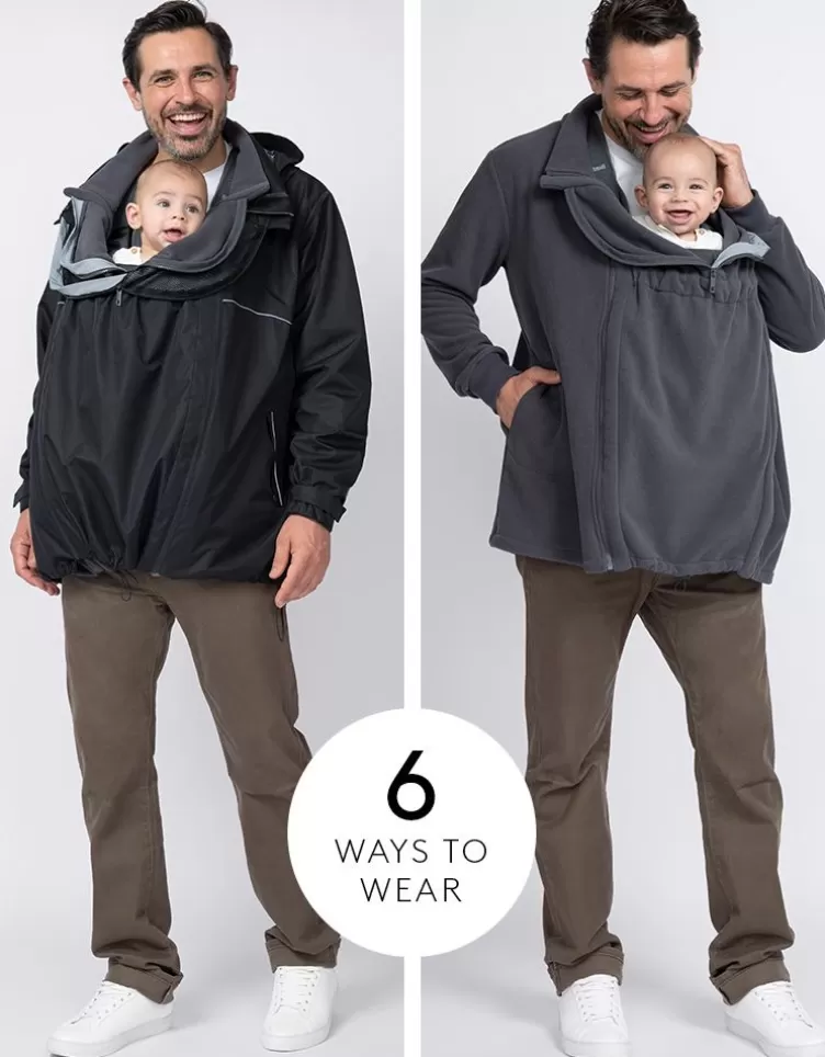 Seraphine Mens | Coats & Babywearing*6 in 1 Men’s Waterproof Coat with Baby Pouch |