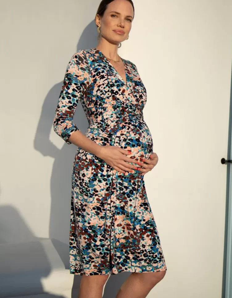 Seraphine All Nursing | Dresses*Animal Print Jersey Maternity & Nursing Dress |