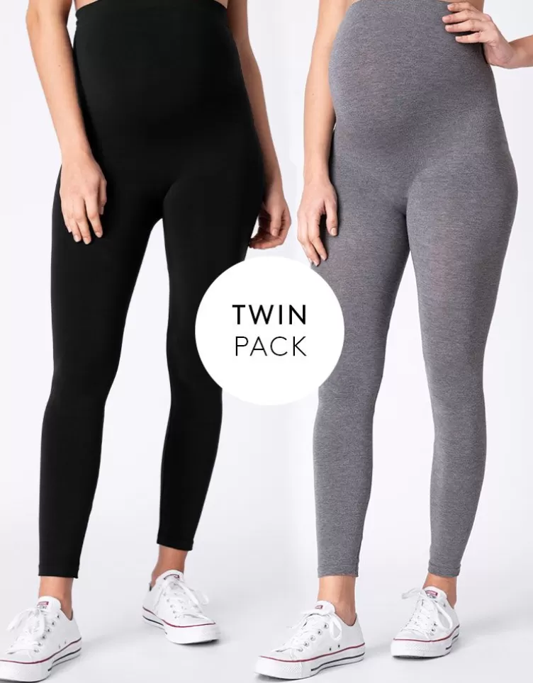 Seraphine All Nursing | Loungewear*Bamboo Maternity Leggings – Twin Pack |