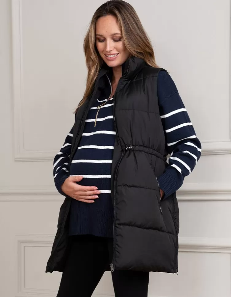 Seraphine Coats & Jackets*Black 3 in 1 Maternity & Babywearing Gilet |