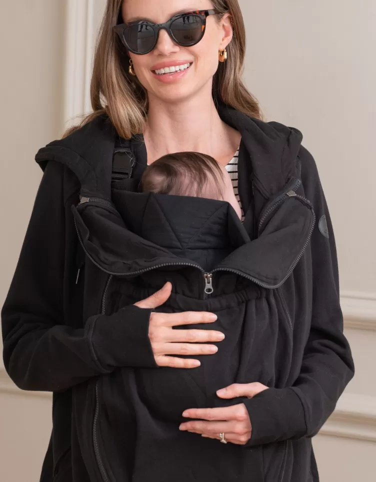 Seraphine CARIPOD™ | Tops*Black 3 in 1 Maternity Hoodie |