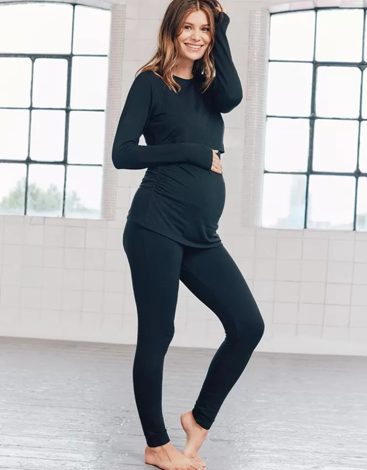 Seraphine All Nursing | Hoodies & Tops*Black Thermal Maternity & Nursing Top |