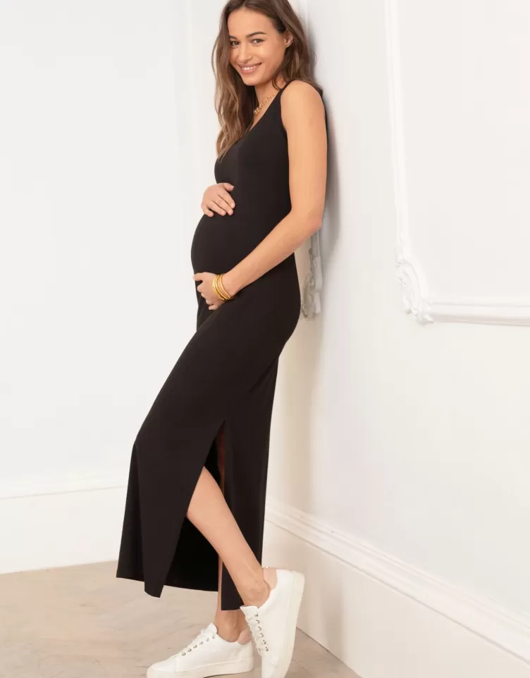 Seraphine All Nursing | Dresses*Bodycon-Style Maxi  Sleeveless Maternity & Nursing Dress |