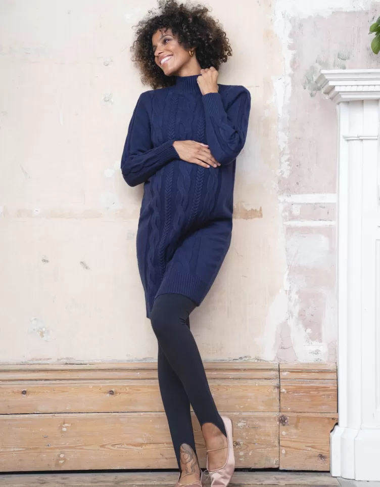 Seraphine Jumpers & Knitwear*Cable Knit Maternity & Nursing Tunic |