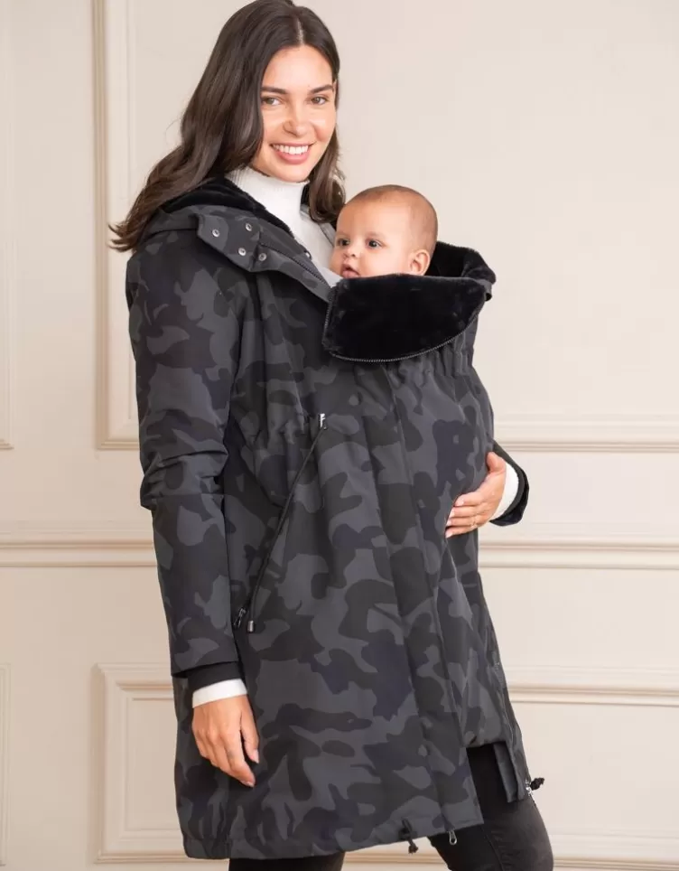 Seraphine Coats & Jackets*Camo 3 in 1 Maternity & Babywearing Parka |