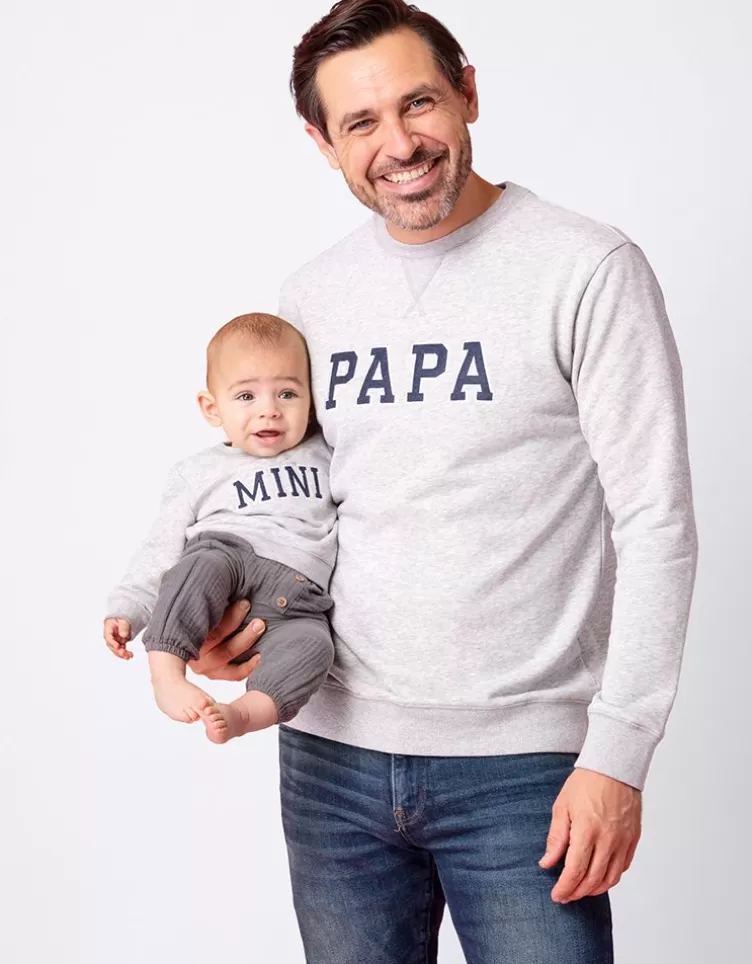 Seraphine CARIPOD™ | Mens*Cotton Blend Papa & Mini Sweatshirts |