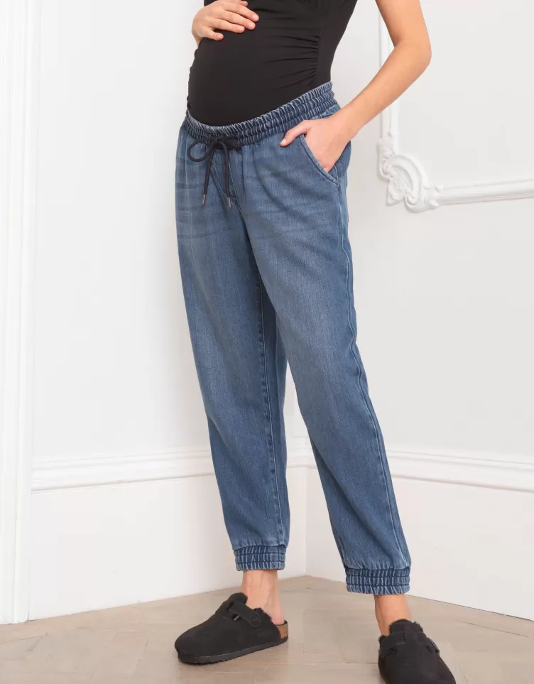 Seraphine CARIPOD™ | Trousers & Skirts*Denim Tencel™ Lyocell Maternity Joggers |  