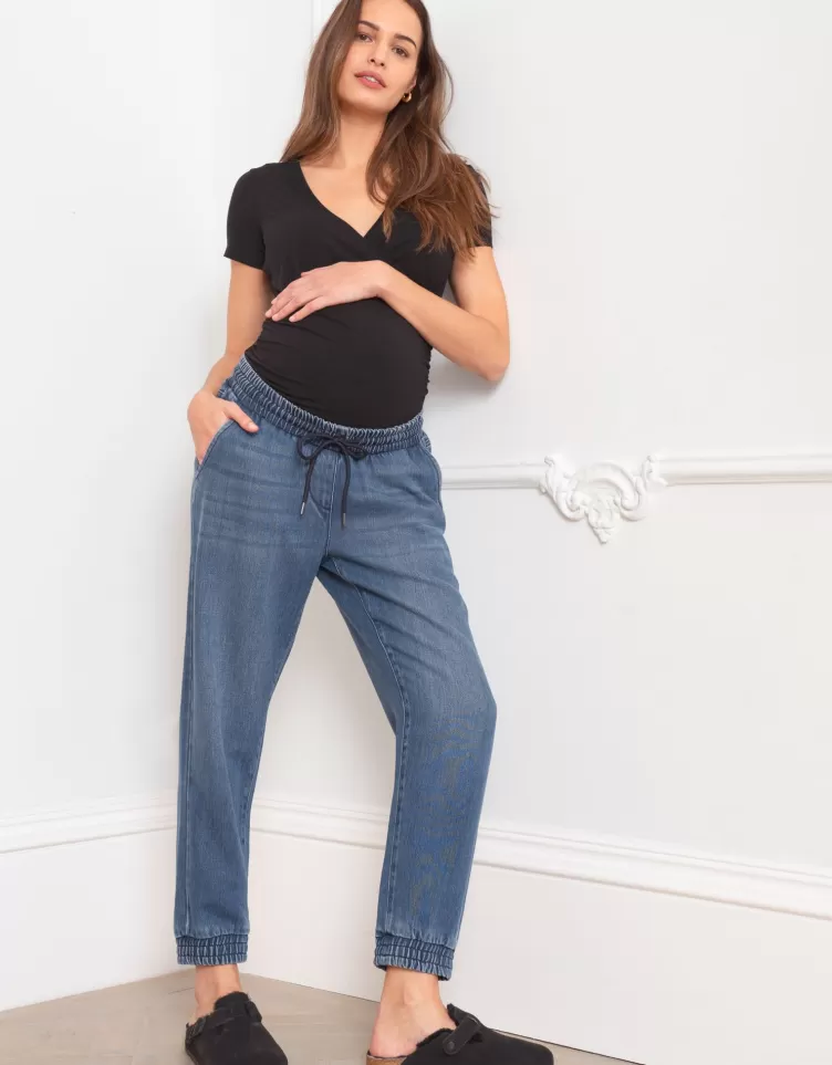 Seraphine CARIPOD™ | Trousers & Skirts*Denim Tencel™ Lyocell Maternity Joggers |  