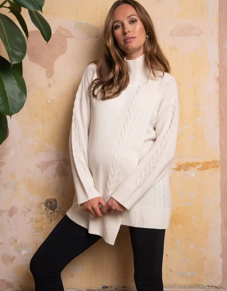 Seraphine All Nursing | Hoodies & Tops*Draped Merino Maternity & Nursing Jumper |