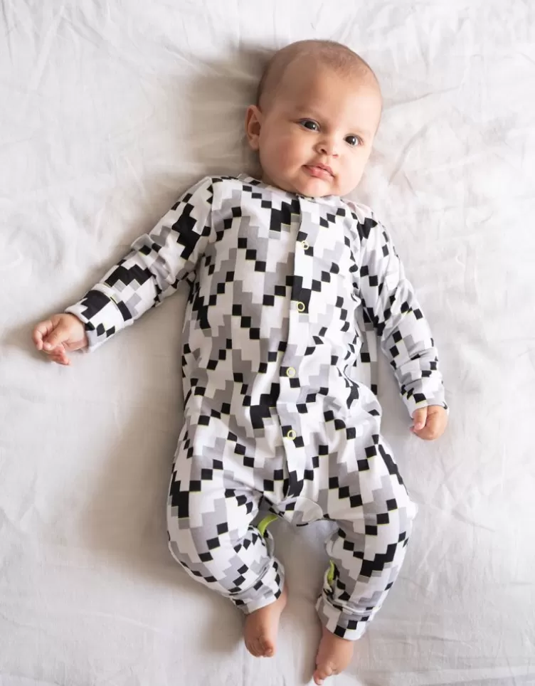 Seraphine CARIPOD™ | Gifts For Baby*Easy Zip Organic Cotton Sleepsuit – Black & White |