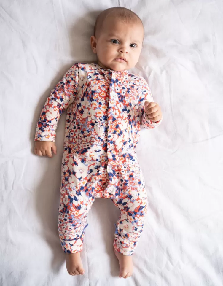 Seraphine Gifts For Baby | Baby Clothes*Easy Zip Organic Cotton Sleepsuit – Floral |