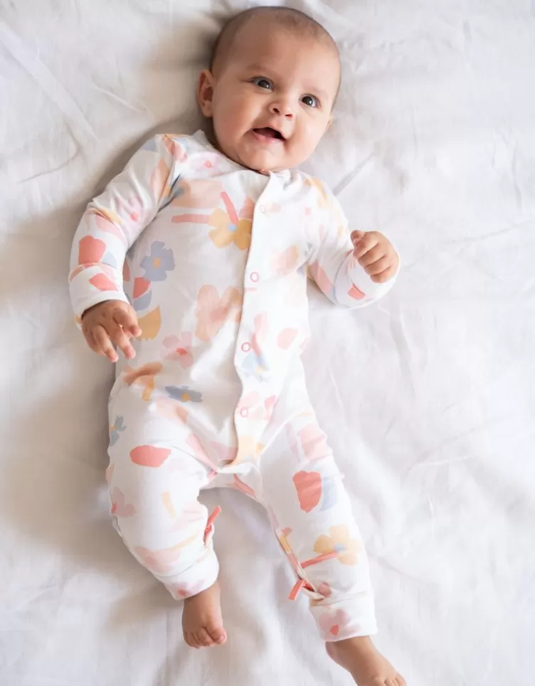 Seraphine Gifts For Baby | Baby Clothes*Easy Zip Organic Cotton Sleepsuit – Geo Floral |