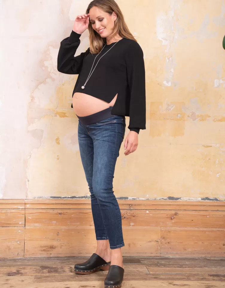 Seraphine Jumpers & Knitwear | Tops*Flattering Black Maternity & Nursing Jumper |