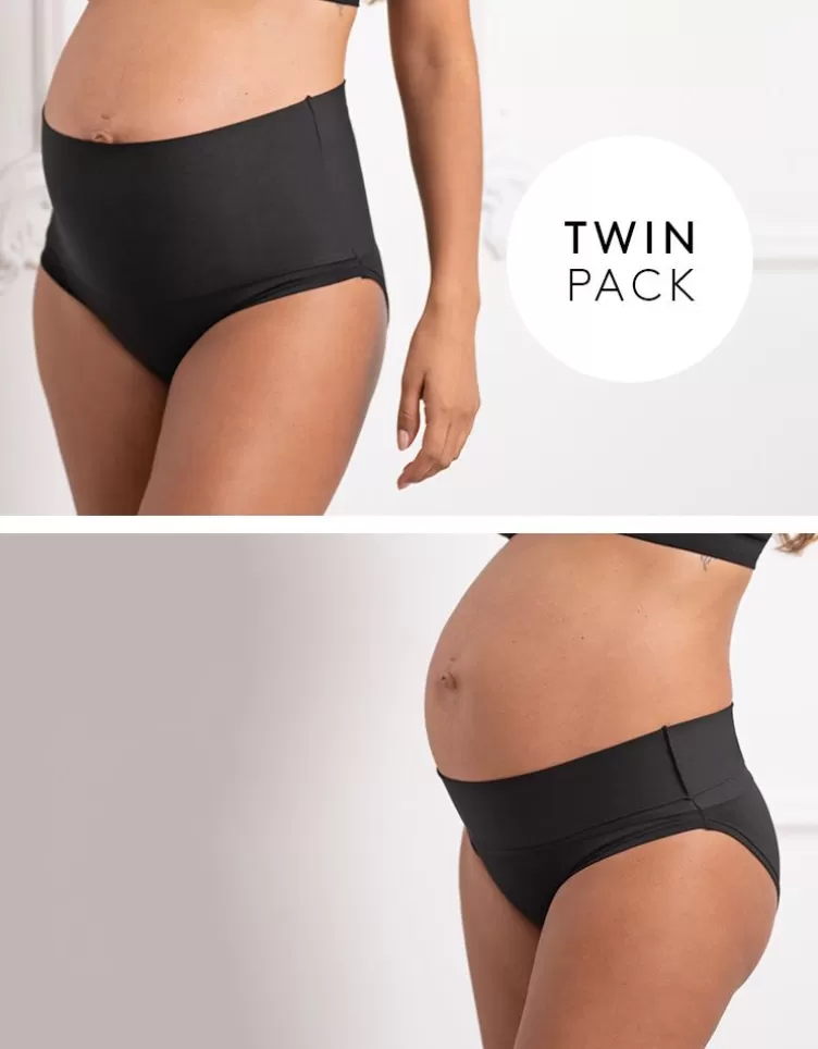 Seraphine Lingerie & Shapewear | Lingerie & Shapewear*Fold Down Maternity Briefs - Twin Pack |