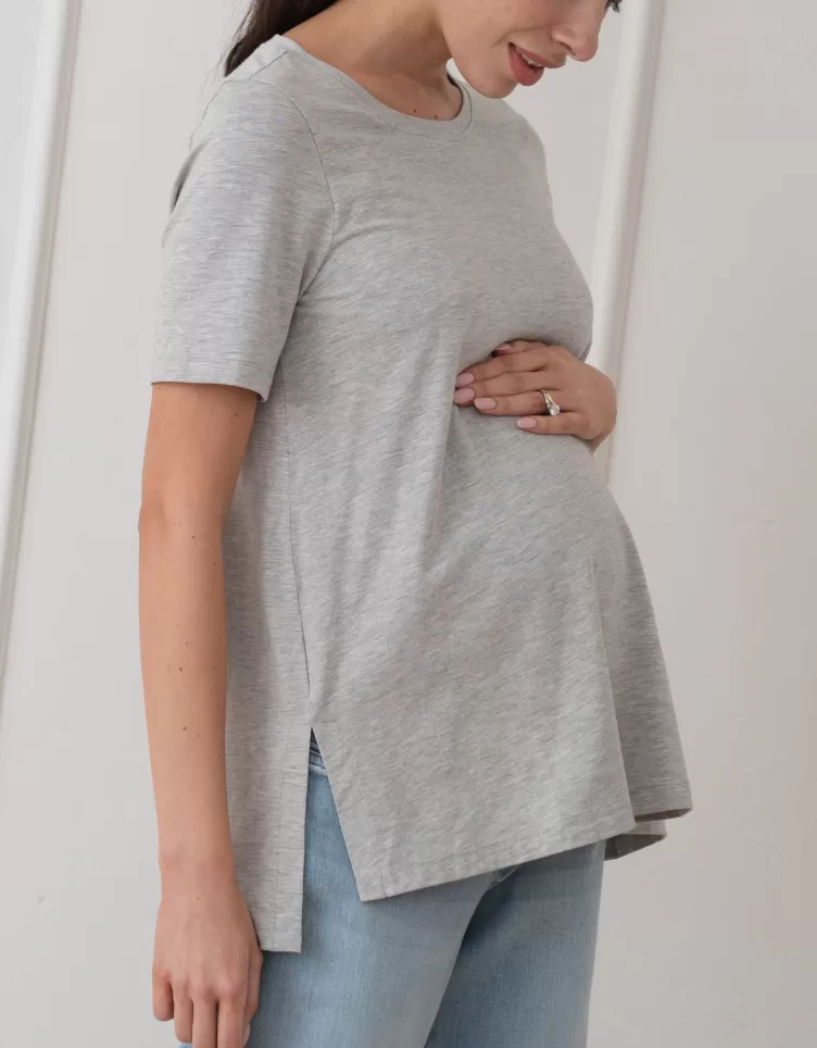 Seraphine Tops*Jersey Short Sleeve Maternity T-Shirt |