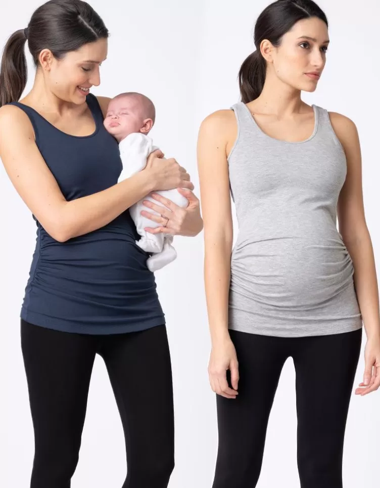 Seraphine CARIPOD™ | All Nursing*Maternity & Nursing Tops – Grey & Navy |