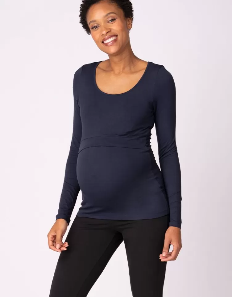 Seraphine All Nursing | Hoodies & Tops*Maternity & Nursing Tops – Navy & Grey Twin Pack |