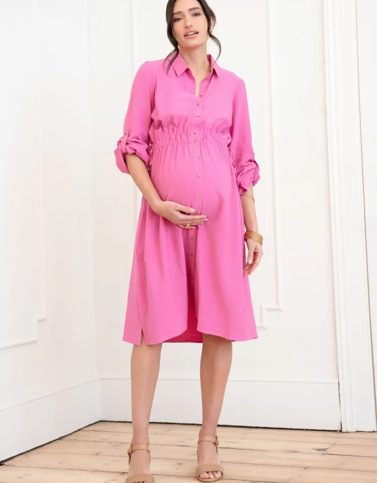 Seraphine Dresses*Maternity Shirt Dress |  