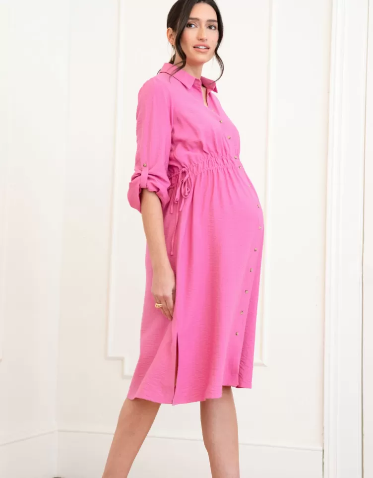 Seraphine Dresses*Maternity Shirt Dress |  