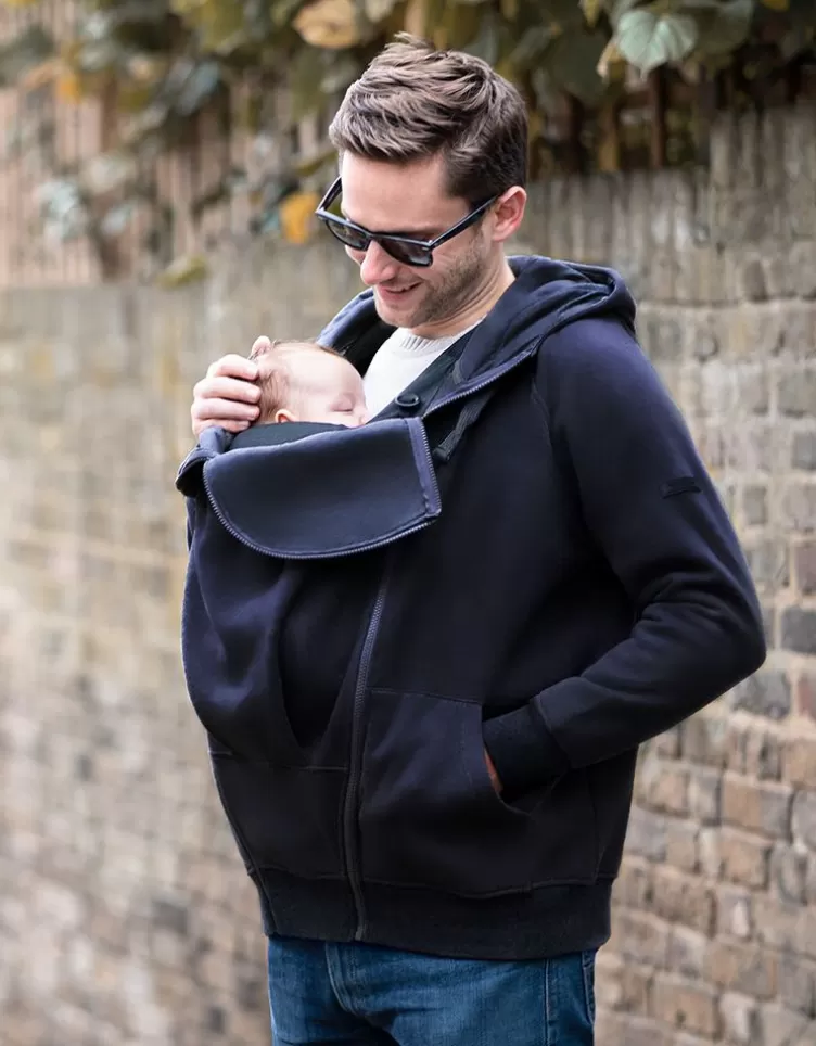 Seraphine Mens | Coats & Babywearing*Navy Blue Men's Babywearing Hoodie |