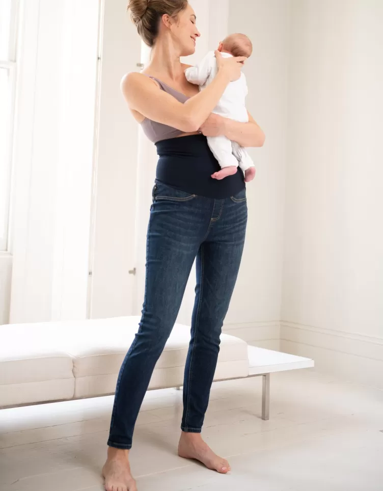 Seraphine Shaping & Clothing | All Nursing*Organic Indigo Post Maternity Shaping Jeans |