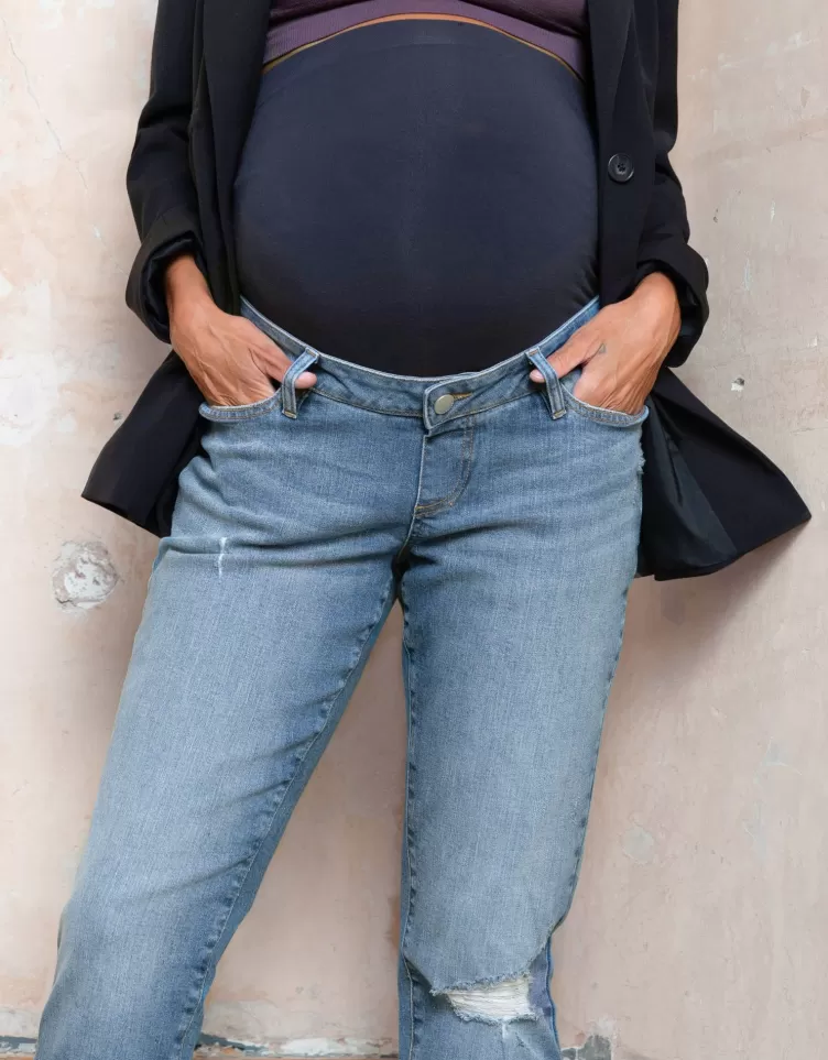 Seraphine Trousers & Skirts*Organic Ripped Boyfriend Maternity Jeans |