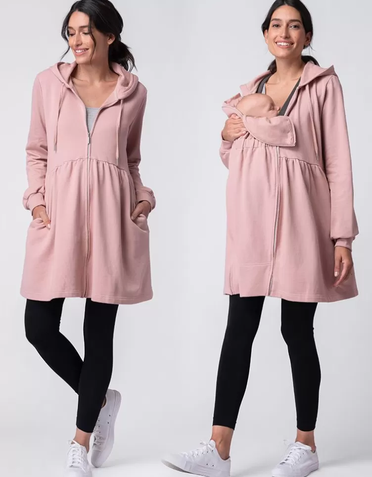 Seraphine CARIPOD™ | Coats & Babywearing*Pink 3 in 1 Maternity & Babywearing Hoodie Tunic |