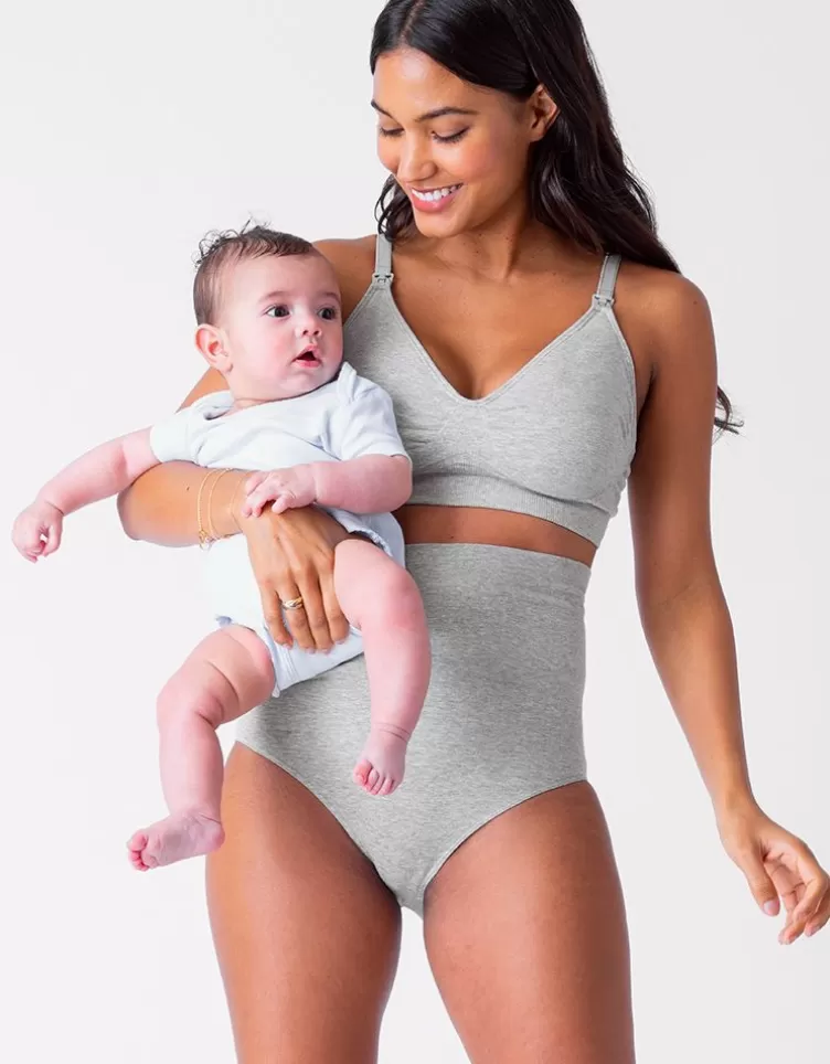 Seraphine Shaping & Clothing | All Nursing*Post Maternity Briefs Grey & Blush Twin Pack |