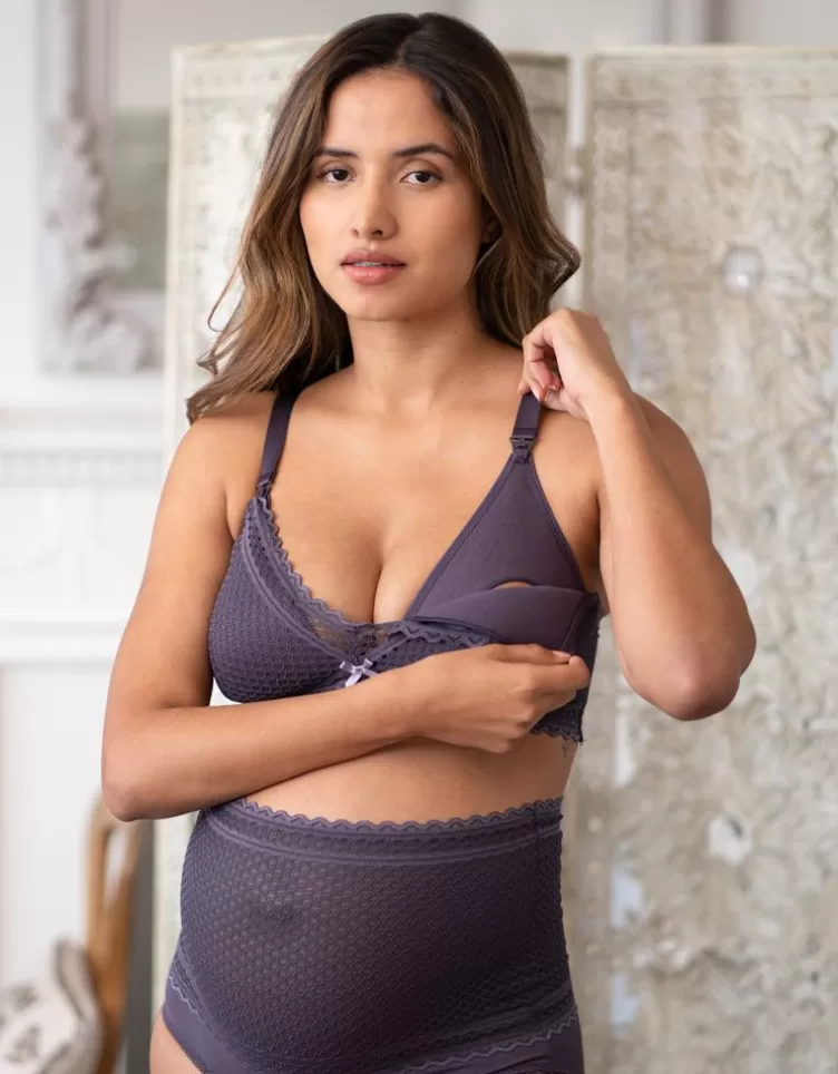 Seraphine All Nursing | Nursing Bras & Lingerie*Purple Lace Maternity & Nursing Bra |