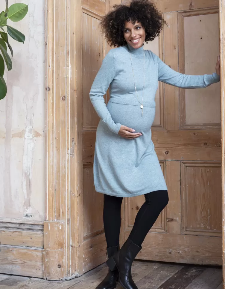 Seraphine All Nursing | Dresses*Sage Wool Blend Maternity & Nursing Jumper Dress |