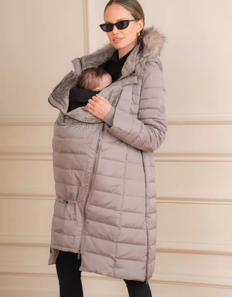 Seraphine Coats & Babywearing | Babywearing Clothing*Slate 3 in 1 Down Maternity Coat |