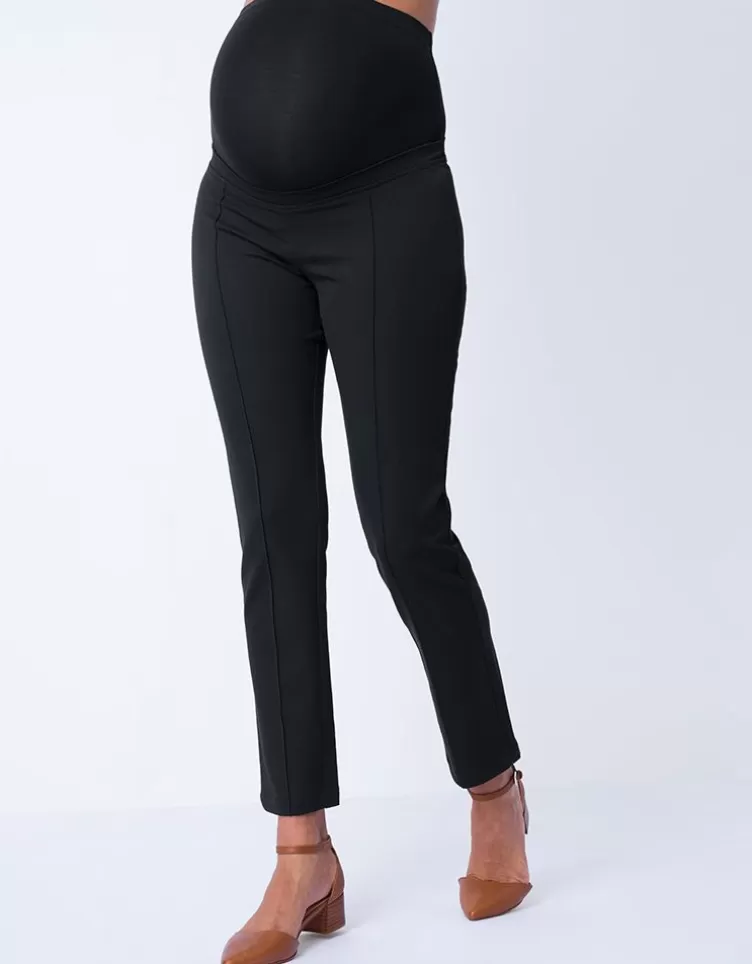 Seraphine Trousers & Skirts*Slim Black Maternity Trousers – Over Bump |