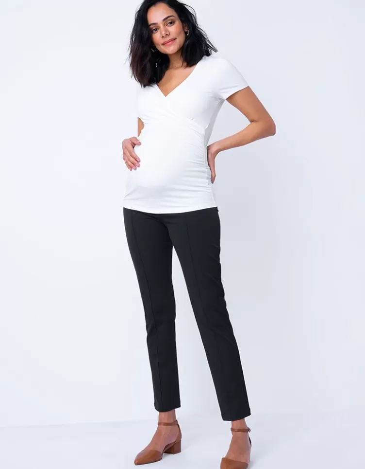 Seraphine Trousers & Skirts*Slim Black Maternity Trousers – Under Bump |