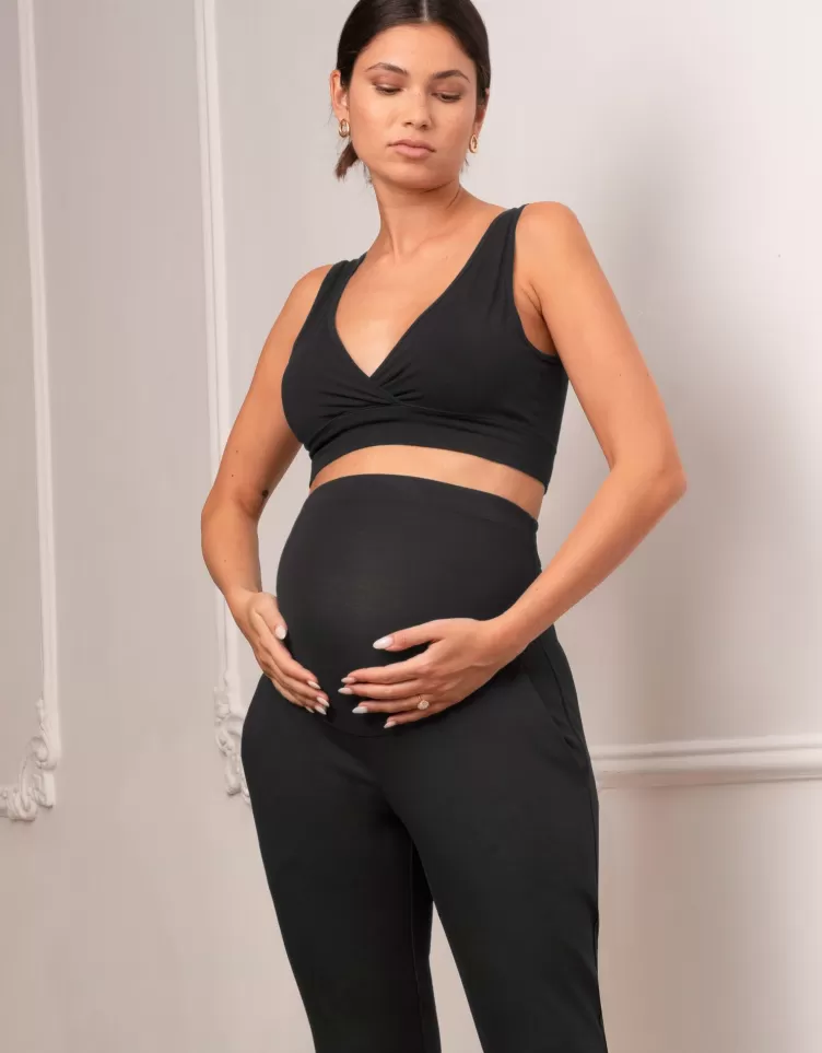 Seraphine Trousers & Skirts*Slim Leg Black Maternity Trousers |