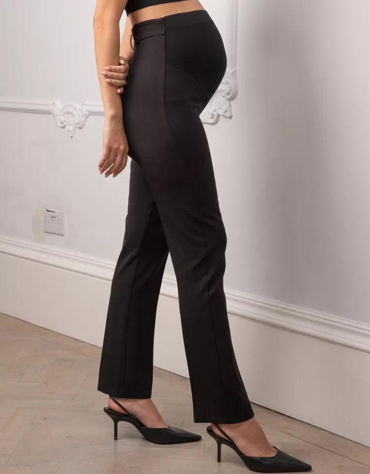 Seraphine Trousers & Skirts*Straight Leg Black Maternity Trousers |