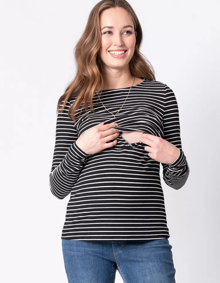 Seraphine All Nursing | Hoodies & Tops*Striped Maternity & Nursing Tops – Twin Pack |