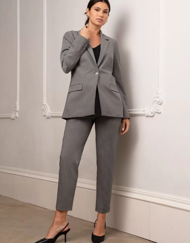 Seraphine Coats & Jackets*Tailored Grey Maternity Blazer |