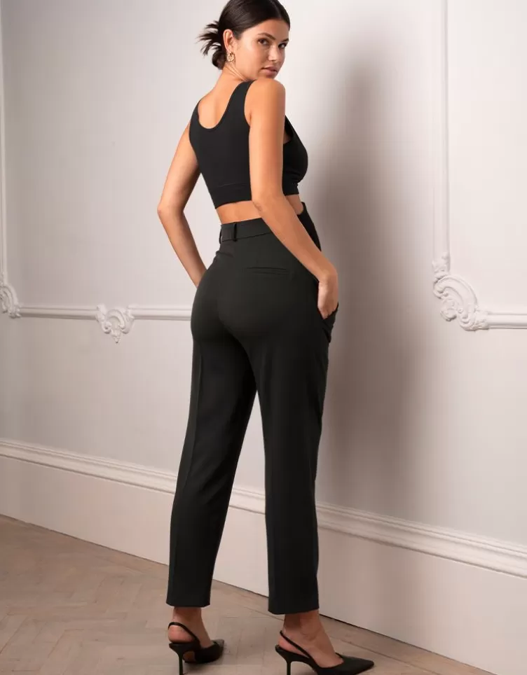 Seraphine Trousers & Skirts*Tapered Black Maternity Trousers |