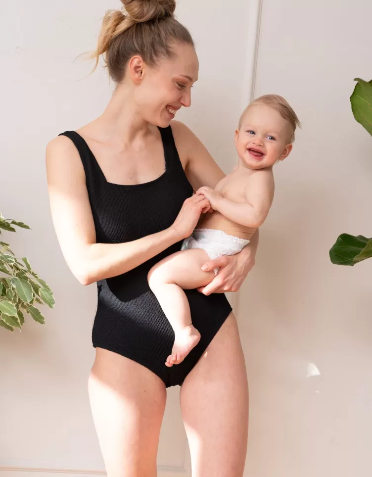 Seraphine Beach & Swimwear*Textured Post-Maternity Compression Swimsuit |