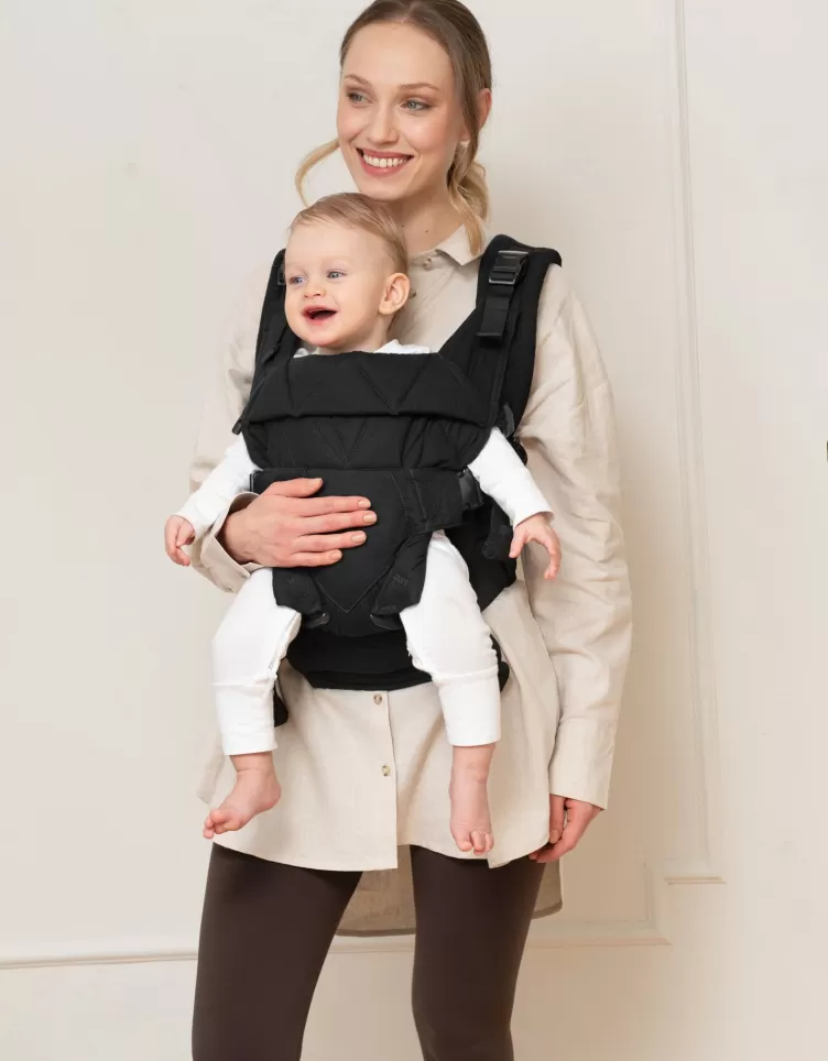 Seraphine CARIPOD™ | All Nursing*The CARIPOD™ | Baby Carrier - Black Cotton Canvas