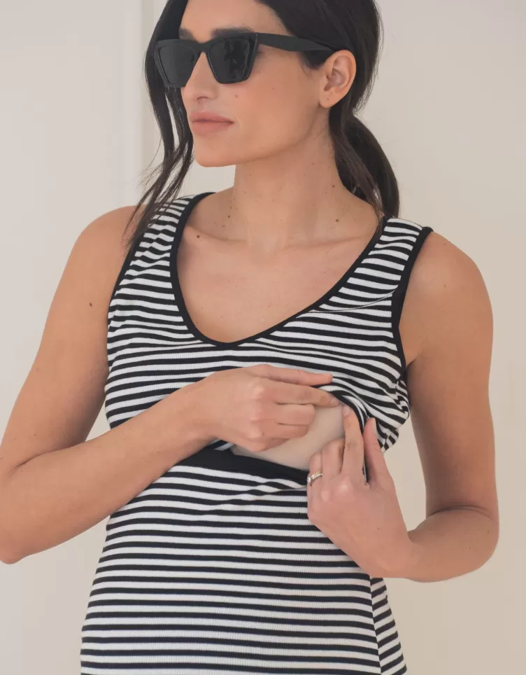 Seraphine Tops* V-Neck Maternity-To-Nursing Vest Top |